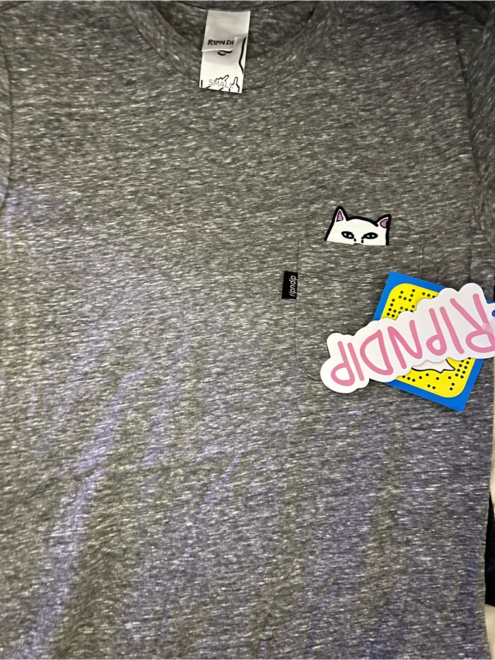 6H NWT $35 RETAIL GRAY RIP N DIP TEE TOP TSHIRT- WMNS SMALL